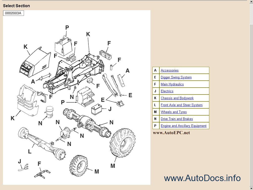 Fermec Terex Bachoe Loader Parts Manual parts catalog Order & Download