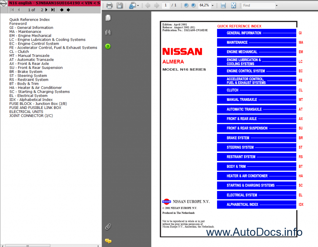 nissan almera n16 service manual pdf free download