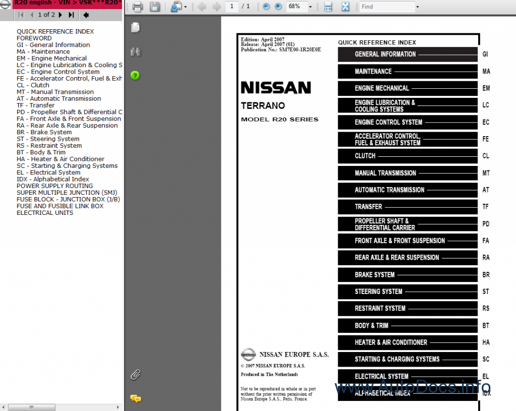 nissan workshop manuals free downloads